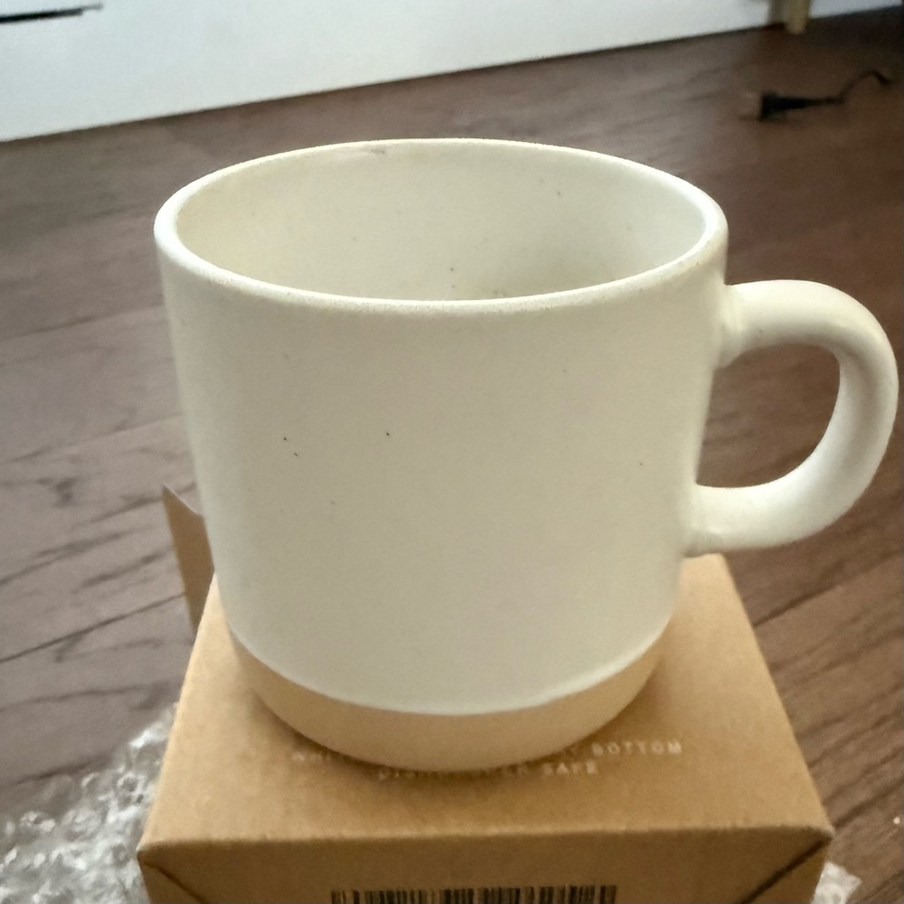 NEW Elegant White Ceramic Mug